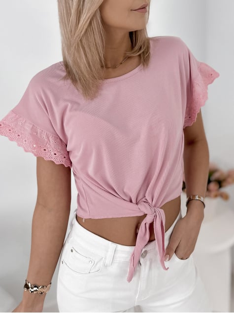 BLUZKA ARABELA PUDROWY RÓŻ