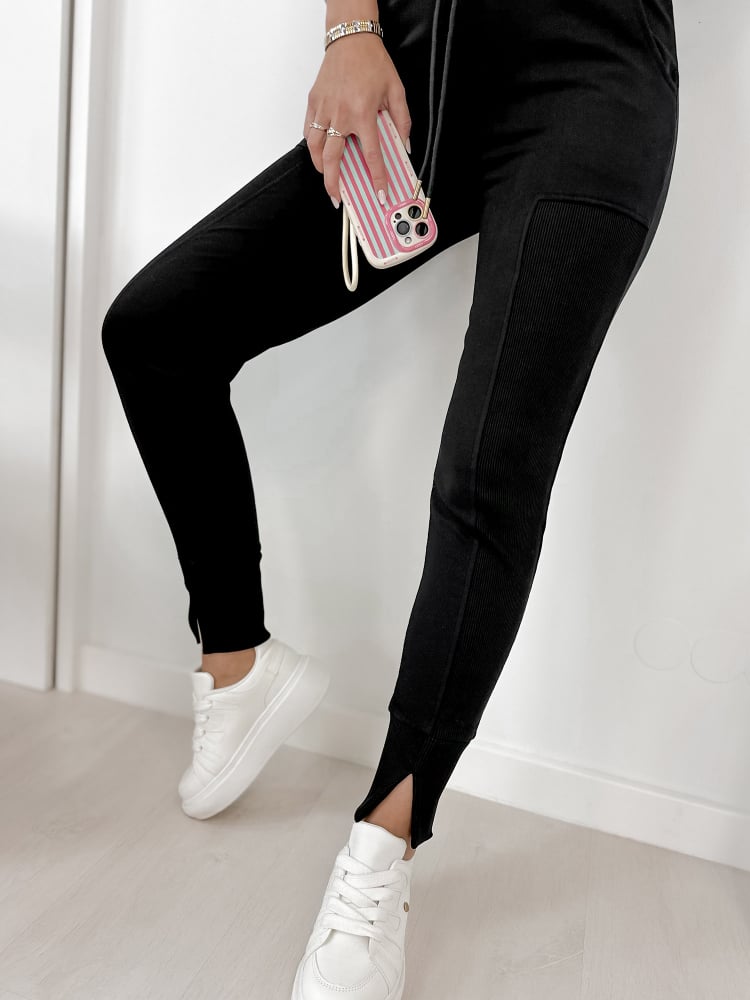 SPODNIE TIDES CZARNE