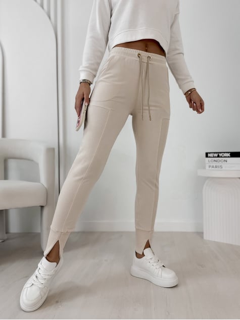 SPODNIE TIDES BEŻOWE