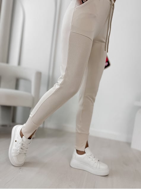 SPODNIE TIDES BEŻOWE