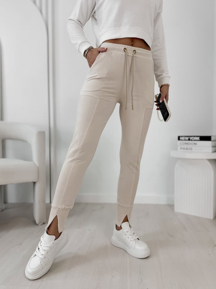 SPODNIE TIDES BEŻOWE