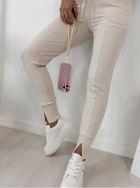 SPODNIE TIDES BEŻOWE