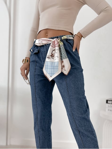 SPODNIE ROTFELD CIEMNOJEANSOWE