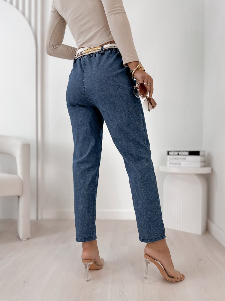 SPODNIE ROTFELD CIEMNOJEANSOWE