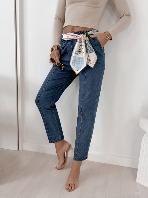 SPODNIE ROTFELD CIEMNOJEANSOWE