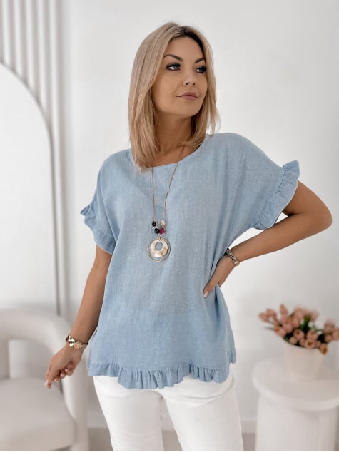 BLUZKA CIREL BŁĘKITNA