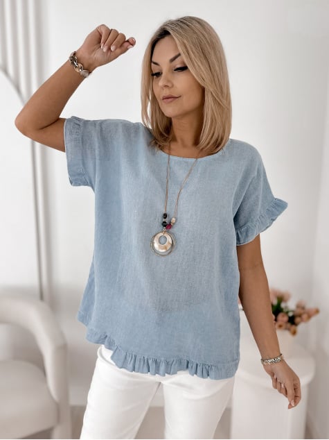 BLUZKA CIREL BŁĘKITNA