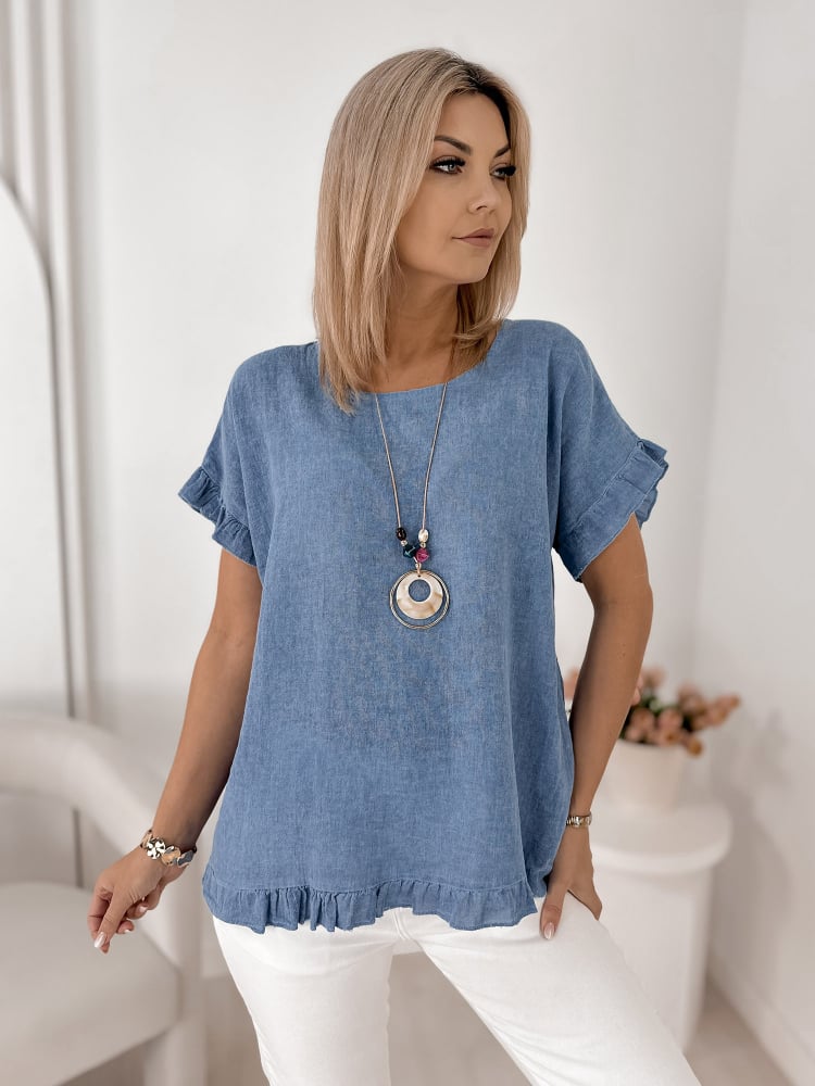 BLUZKA CIREL NIEBIESKA