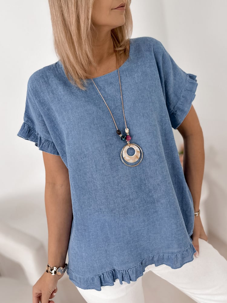 BLUZKA CIREL NIEBIESKA