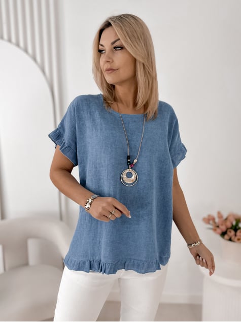 BLUZKA CIREL NIEBIESKA