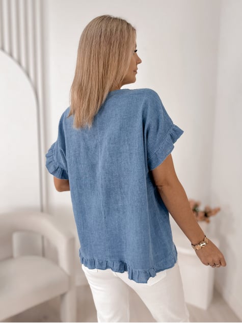 BLUZKA CIREL NIEBIESKA