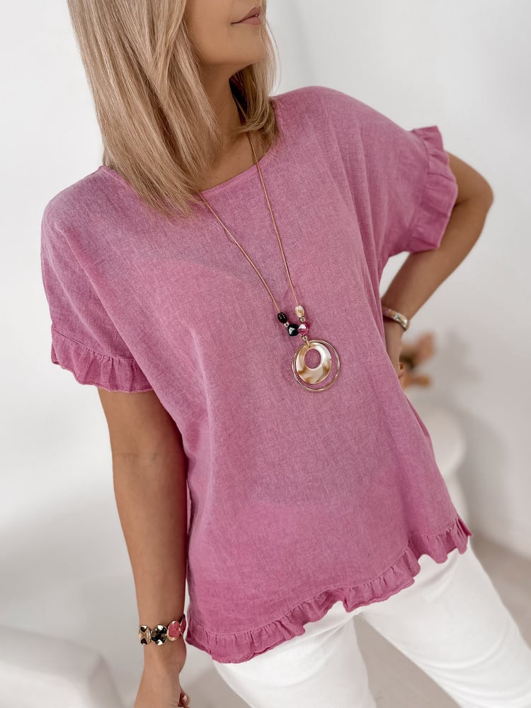 BLUZKA CIREL RÓŻOWA