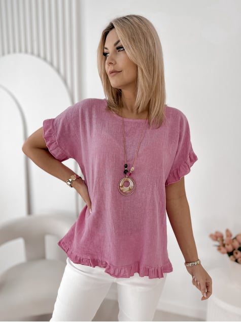 BLUZKA CIREL RÓŻOWA