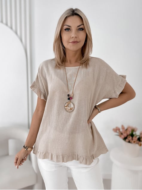 BLUZKA CIREL BEŻOWA