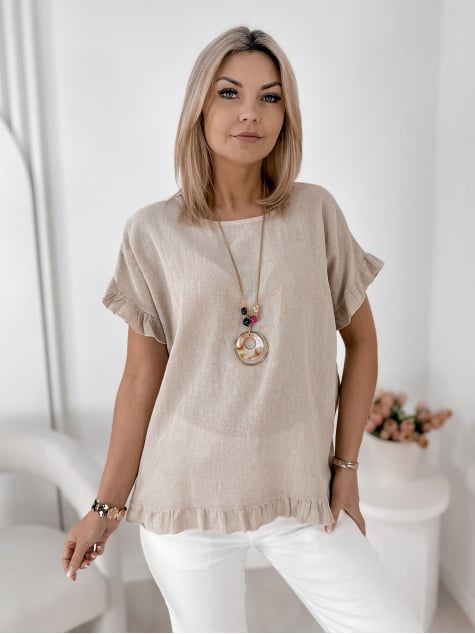 BLUZKA CIREL BEŻOWA