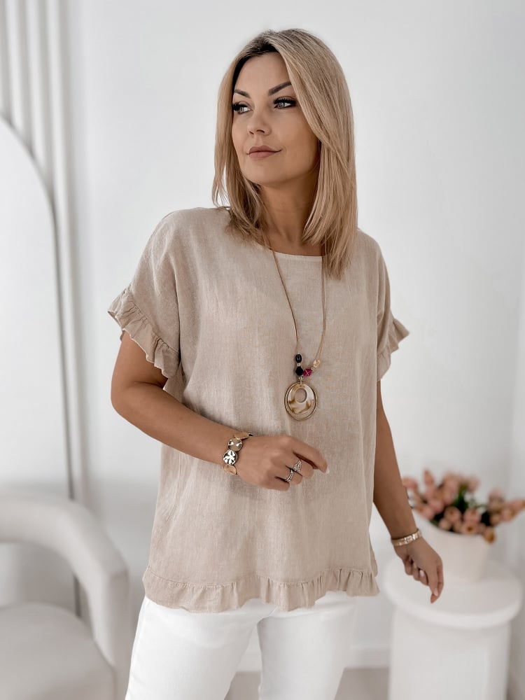 BLUZKA CIREL BEŻOWA