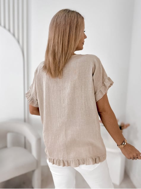 BLUZKA CIREL BEŻOWA