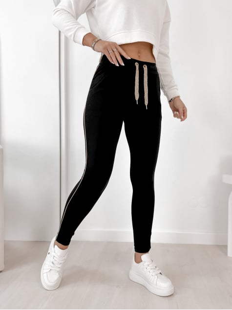 SPODNIE BARRIS CZARNE