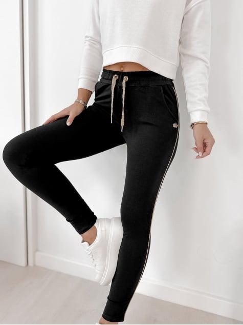 SPODNIE BARRIS CZARNE