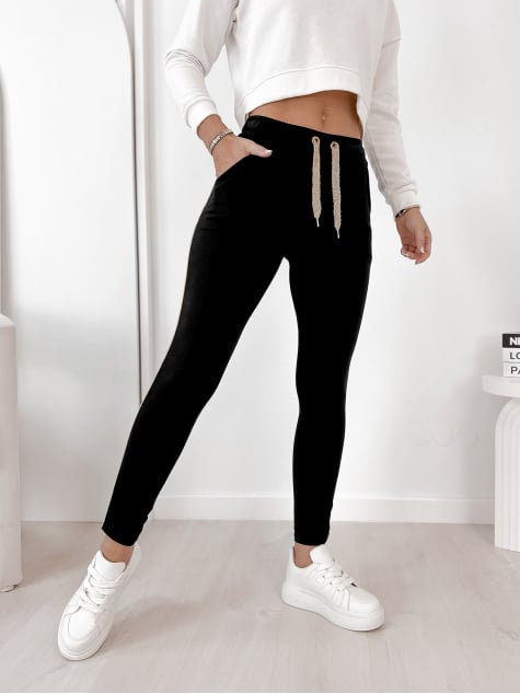 SPODNIE BARRIS CZARNE