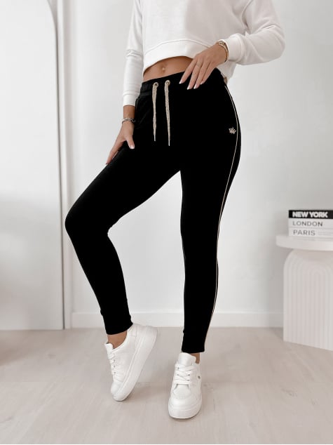 SPODNIE BARRIS CZARNE