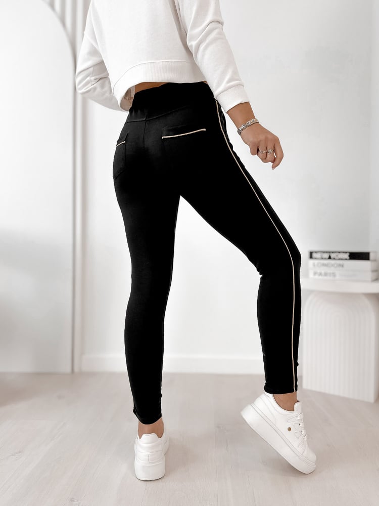 SPODNIE BARRIS CZARNE