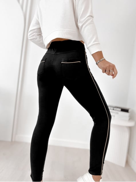 SPODNIE BARRIS CZARNE