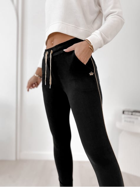 SPODNIE BARRIS CZARNE