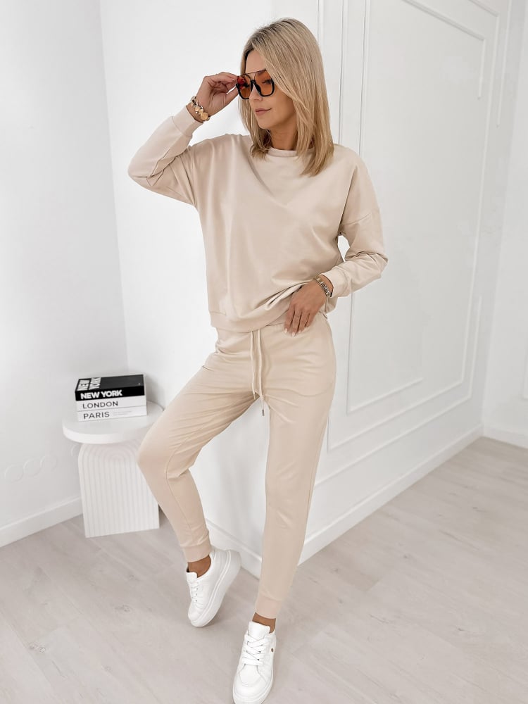 KOMPLET DRESOWY BYRON BEŻOWY