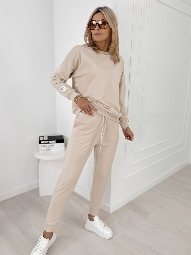 KOMPLET DRESOWY BYRON BEŻOWY