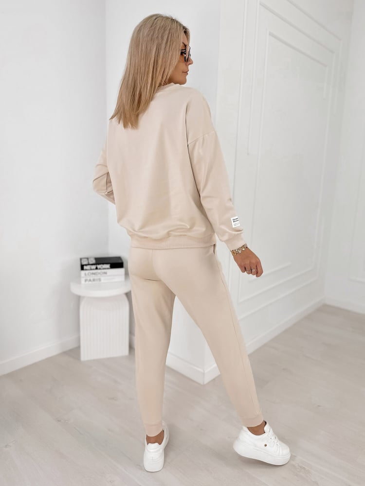 KOMPLET DRESOWY BYRON BEŻOWY