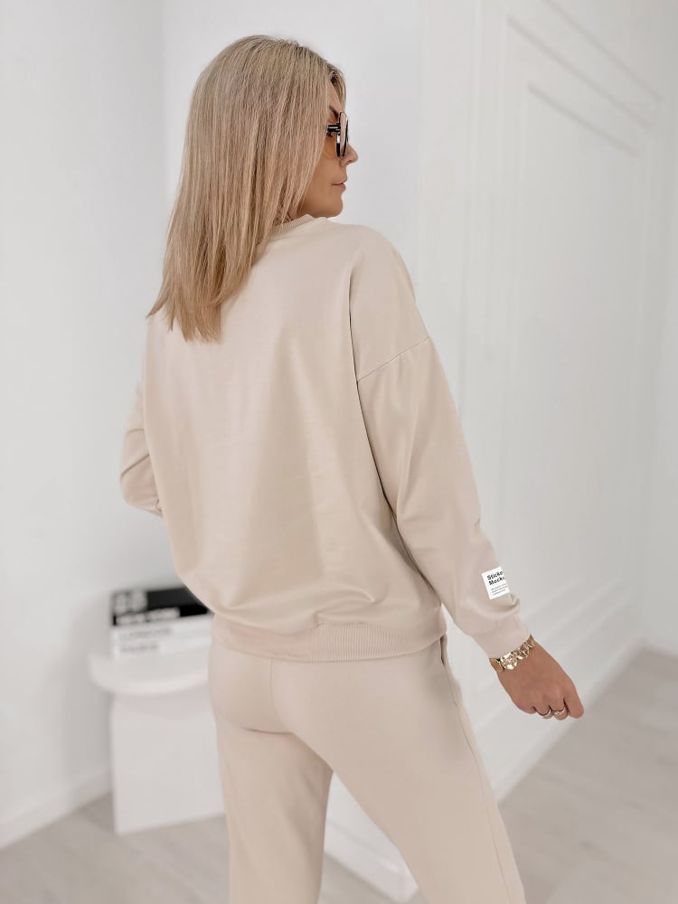 KOMPLET DRESOWY BYRON BEŻOWY