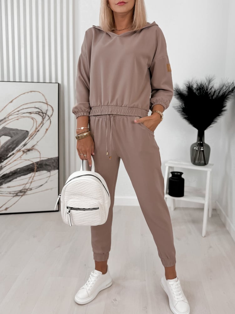 KOMPLET DRESOWY NERYS BRĄZOWY