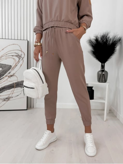 KOMPLET DRESOWY NERYS BRĄZOWY