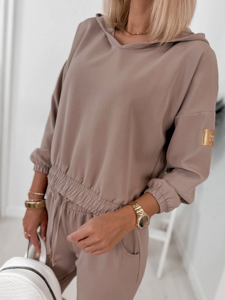 KOMPLET DRESOWY NERYS BRĄZOWY