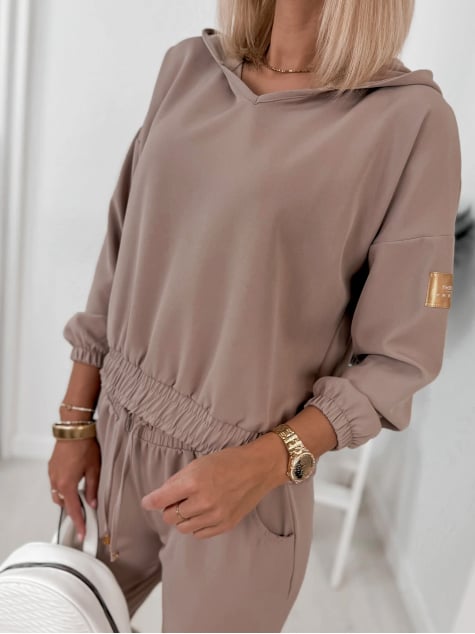 KOMPLET DRESOWY NERYS BRĄZOWY