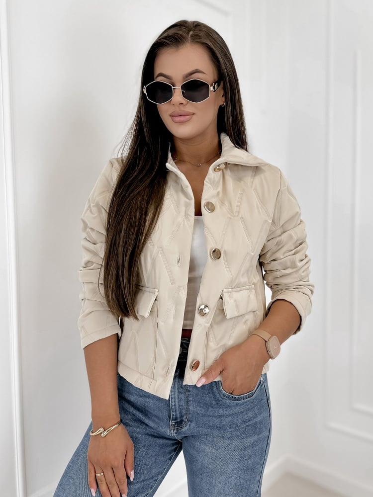 KURTKA KELSIE BEŻOWA