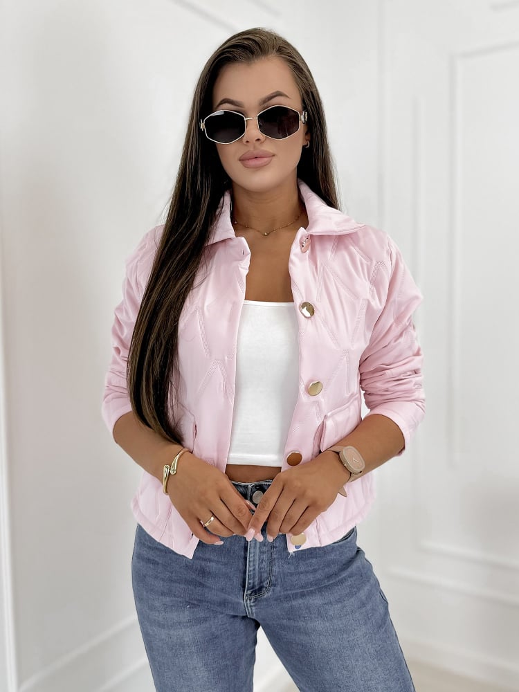 KURTKA KELSIE PUDROWY RÓŻ