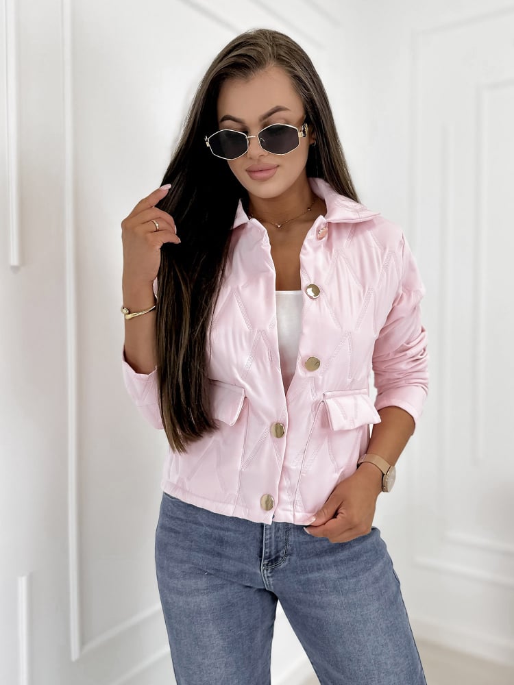 KURTKA KELSIE PUDROWY RÓŻ