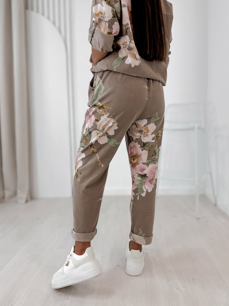 KOMPLET SZTRUKSOWY REMIO CIEMNOBEŻOWY