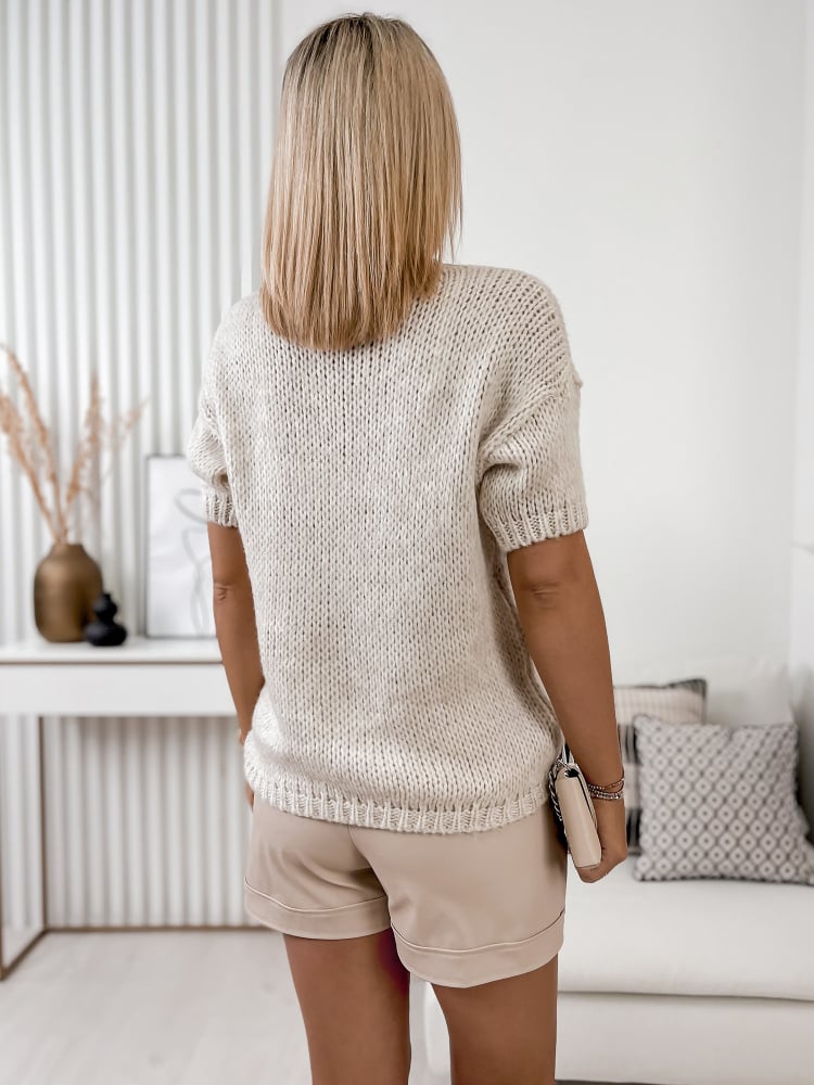 SWETER ALLORA BEŻOWY
