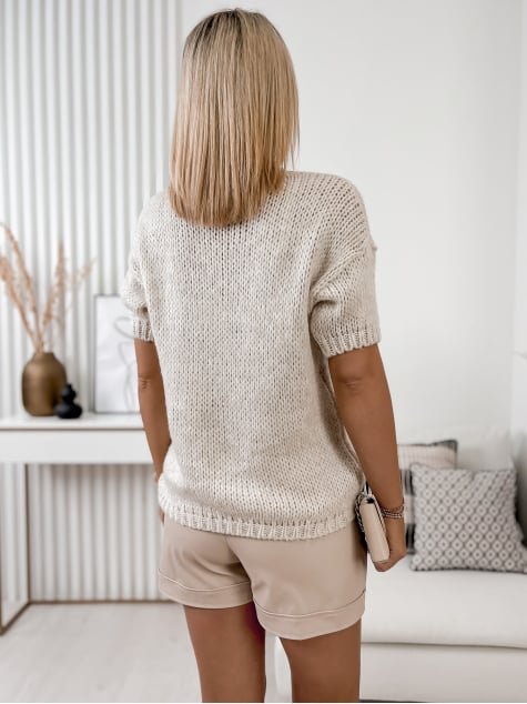 SWETER ALLORA BEŻOWY