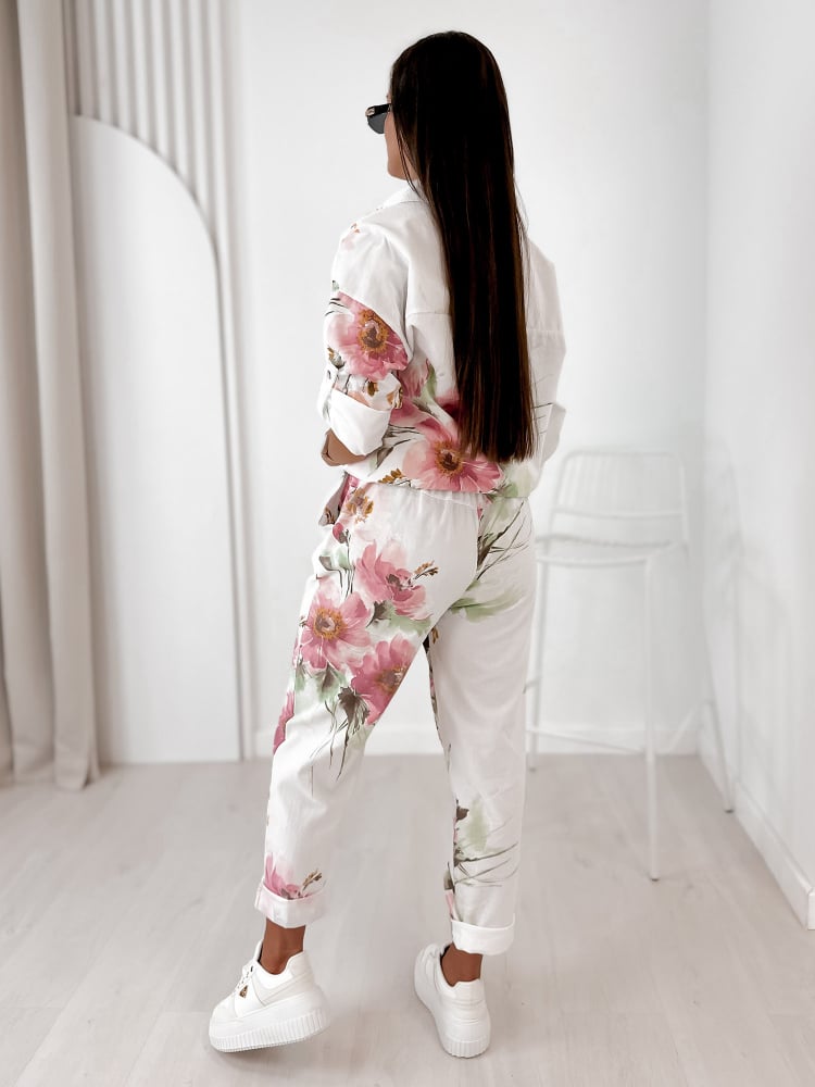 KOMPLET SZTRUKSOWY REMIO BIAŁY