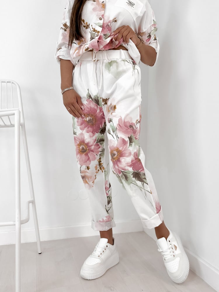 KOMPLET SZTRUKSOWY REMIO BIAŁY