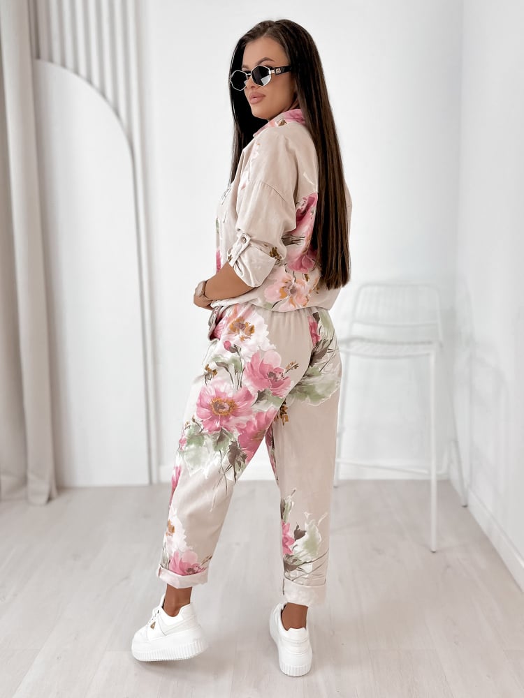 KOMPLET SZTRUKSOWY REMIO BEŻOWY