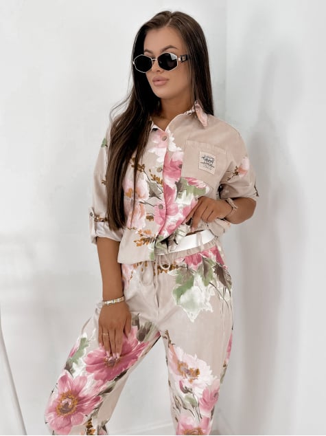 KOMPLET SZTRUKSOWY REMIO BEŻOWY