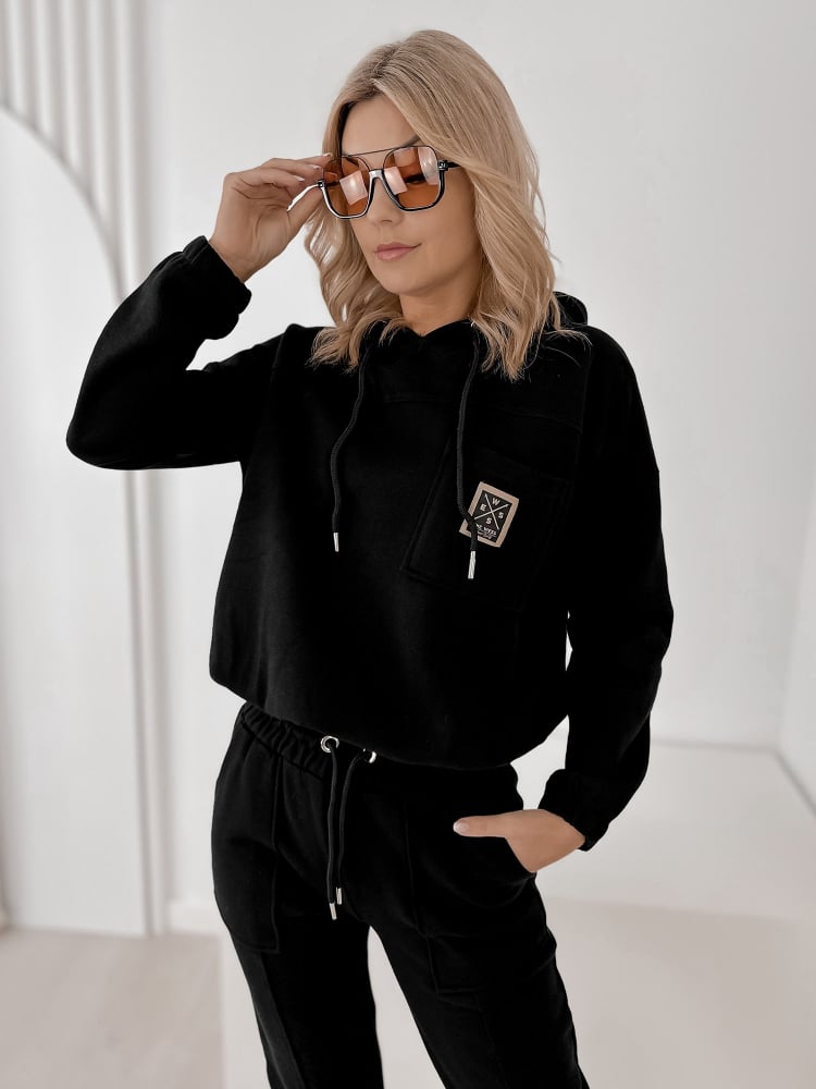 KOMPLET MULBERRY CZARNY