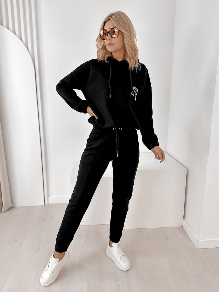 KOMPLET MULBERRY CZARNY