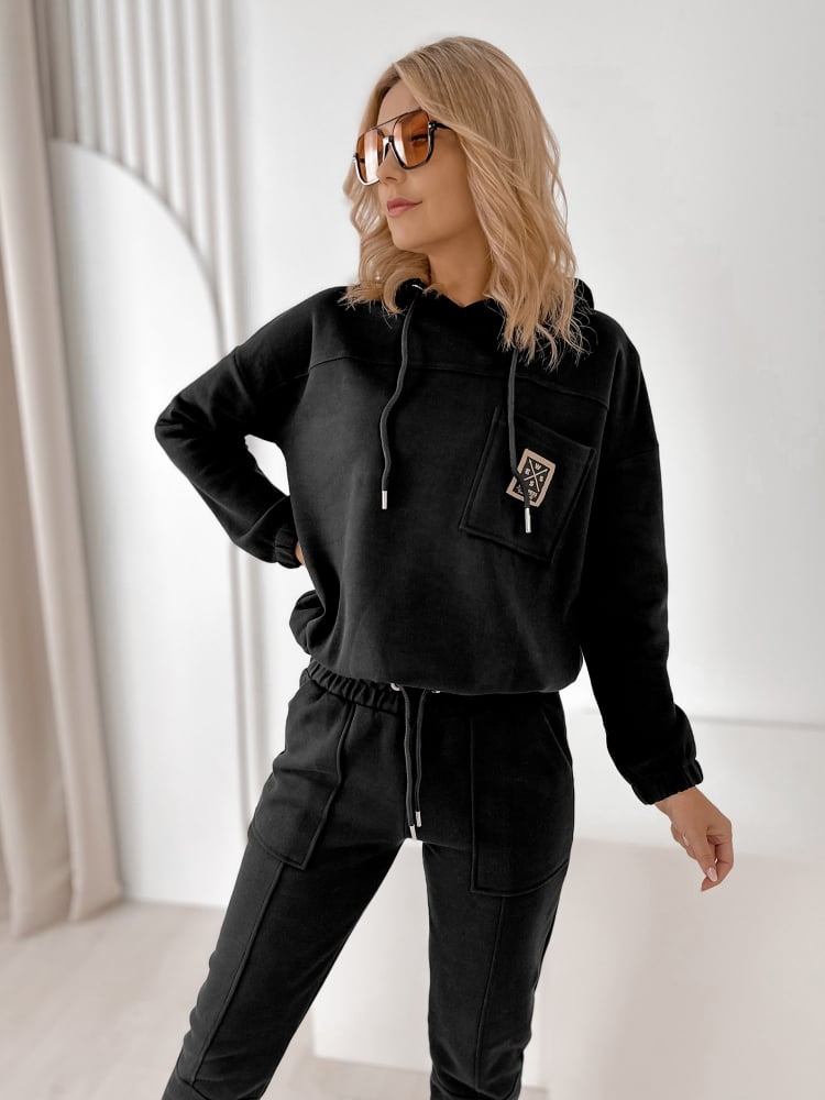 KOMPLET MULBERRY CZARNY