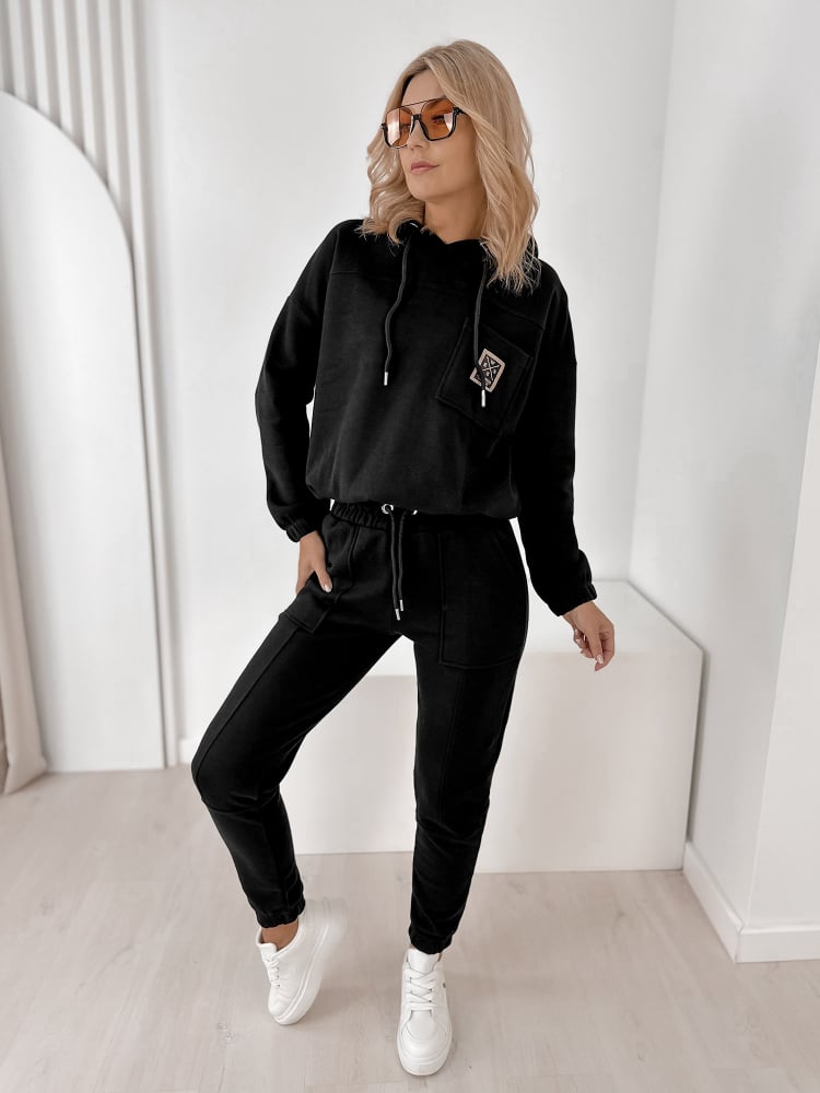 KOMPLET MULBERRY CZARNY